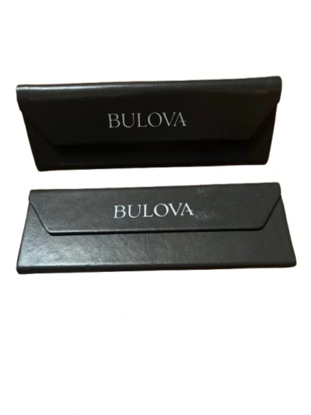 Bulova Set of Two Elegant Black Eyeglass Case